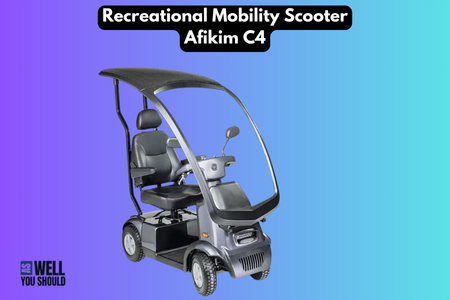 gray scooter with canopy
