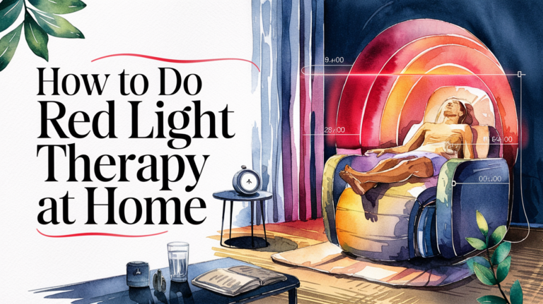 how to do red light therapy at home