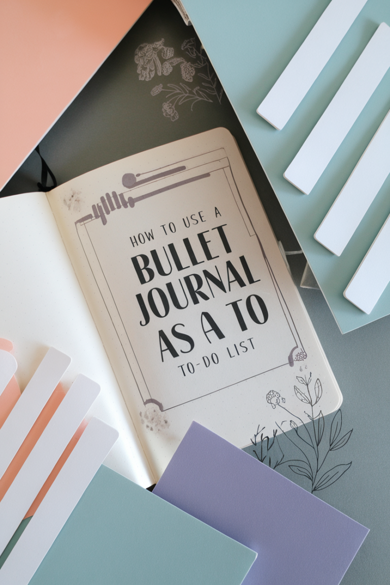 how to use a bullet journal as a to do list