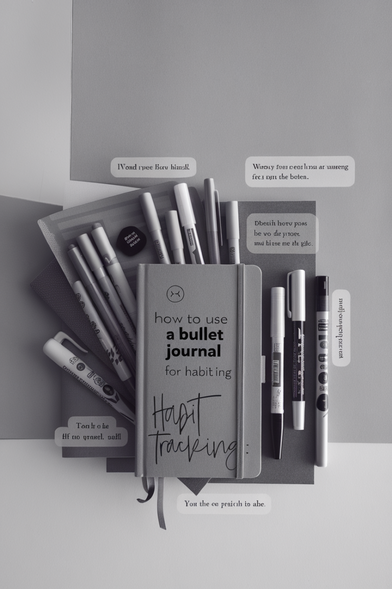how to use a bullet journal for habit tracking