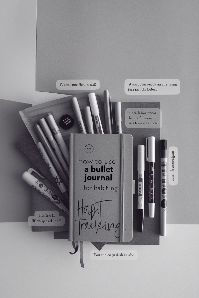 how to use a bullet journal for habit tracking