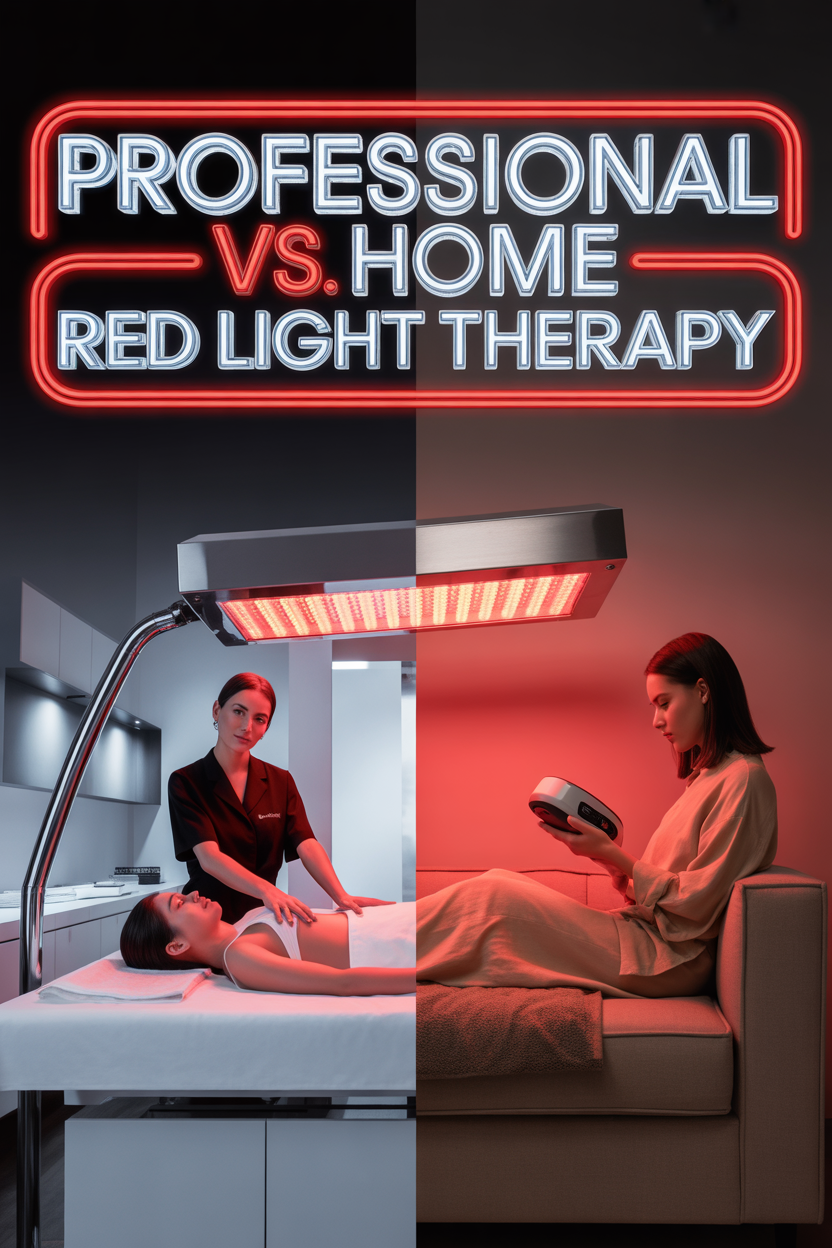Professional vs. At-Home Red Light Therapy