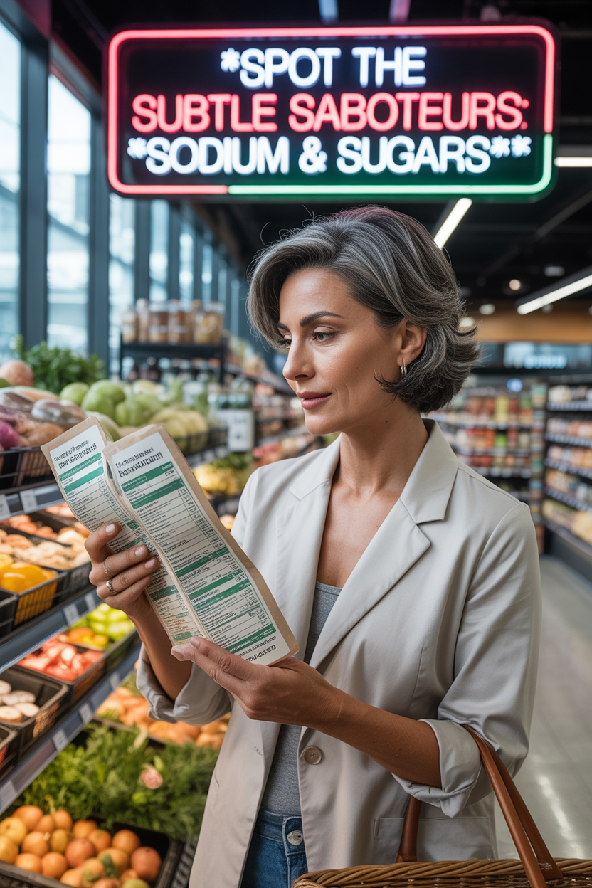Your Complete Guide to Heart Healthy Foods for Women Over 60 11 Spot the Subtle Saboteurs: Sodium and Added Sugars
