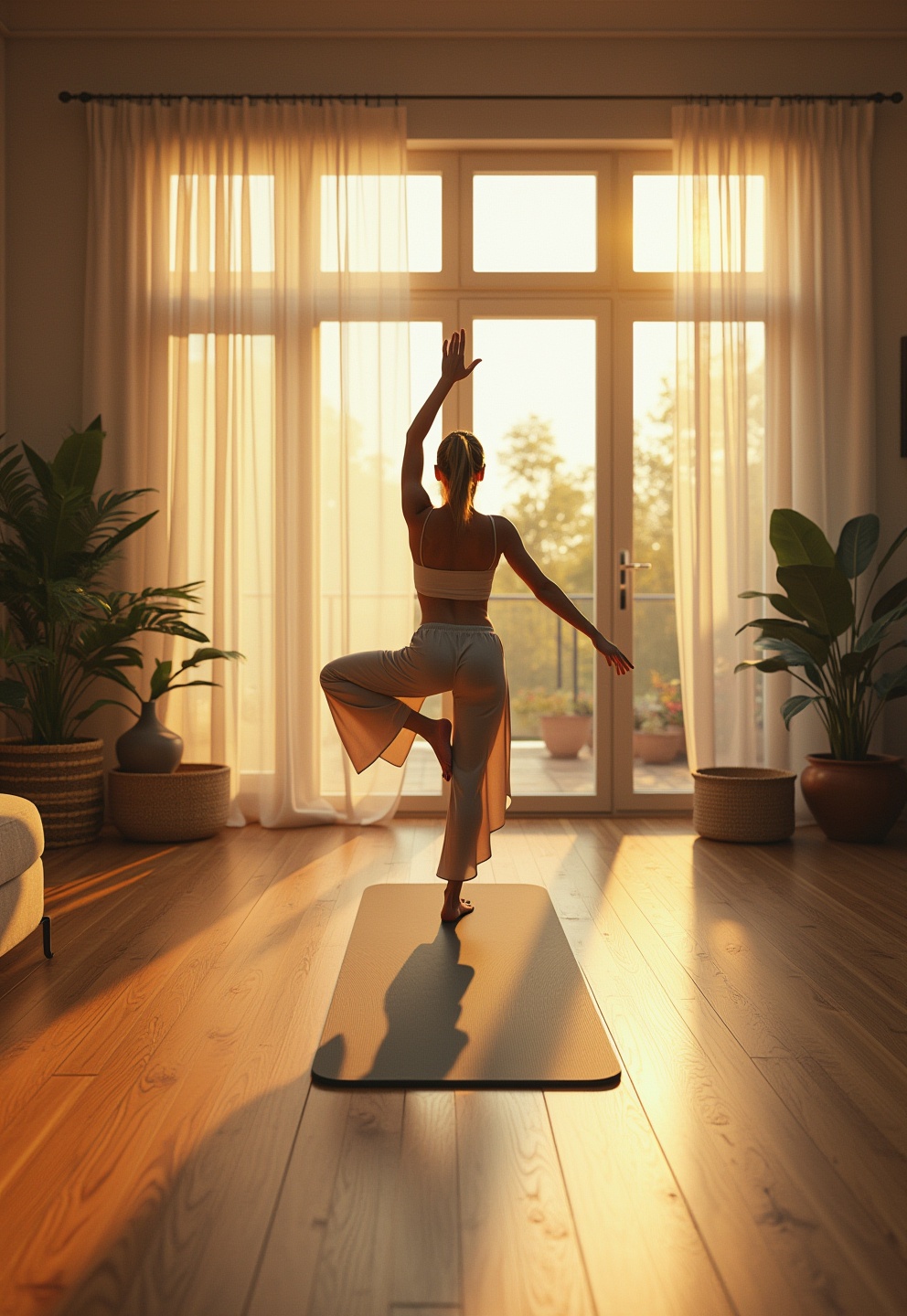 7 Calming Morning Routines Despite Family Demands (Stress Lessensing Starts Here) 6 5) Sun Salutation Yoga