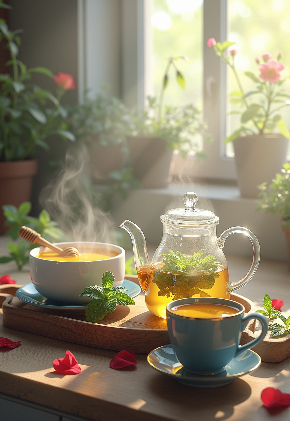 Stay Hydrated with Warm Broths and Soothing Teas