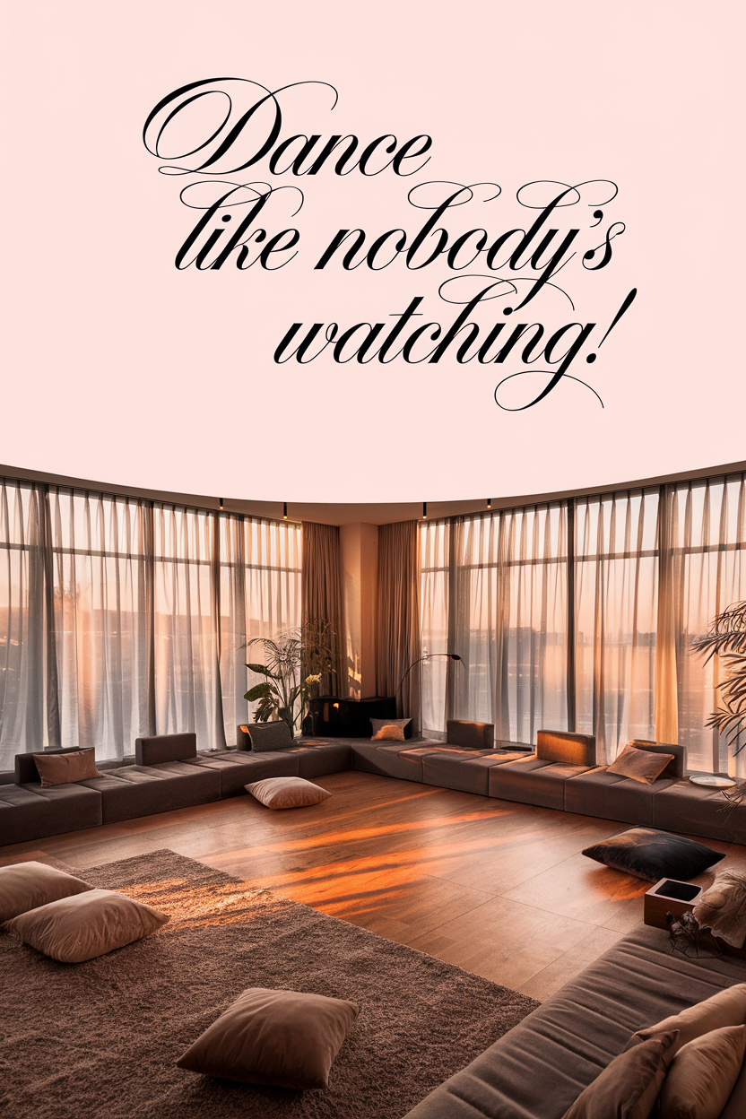 12) Dance like nobody’s watching in your living room