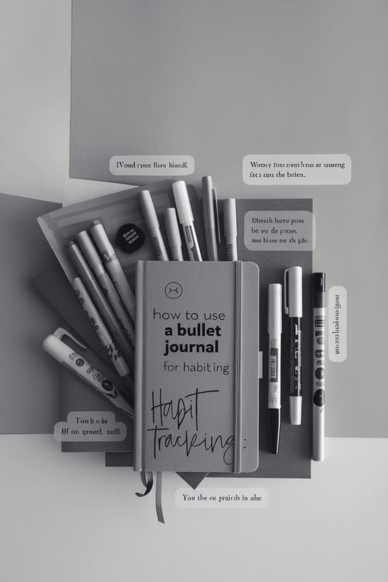 How to Use a Bullet Journal for Habit Tracking (See Results Fast!)