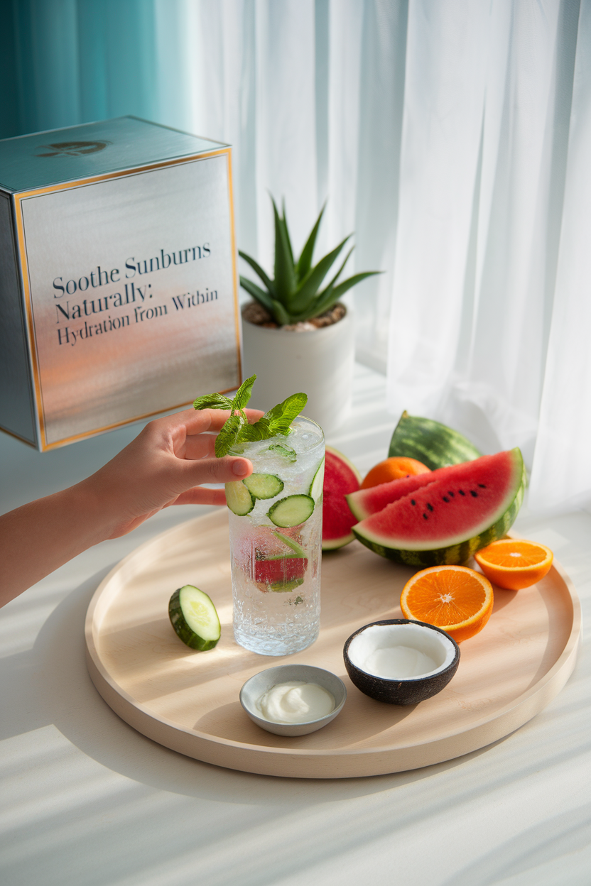 How to Soothe Painful Sunburn with Natural Relief Remedies 4 4 – Hydrate Your Body From Within