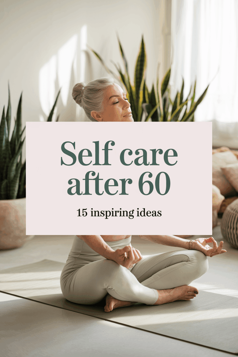 15 Self Care Ideas for 60+ Year Old Women (That Wont Hurt Your Knees)