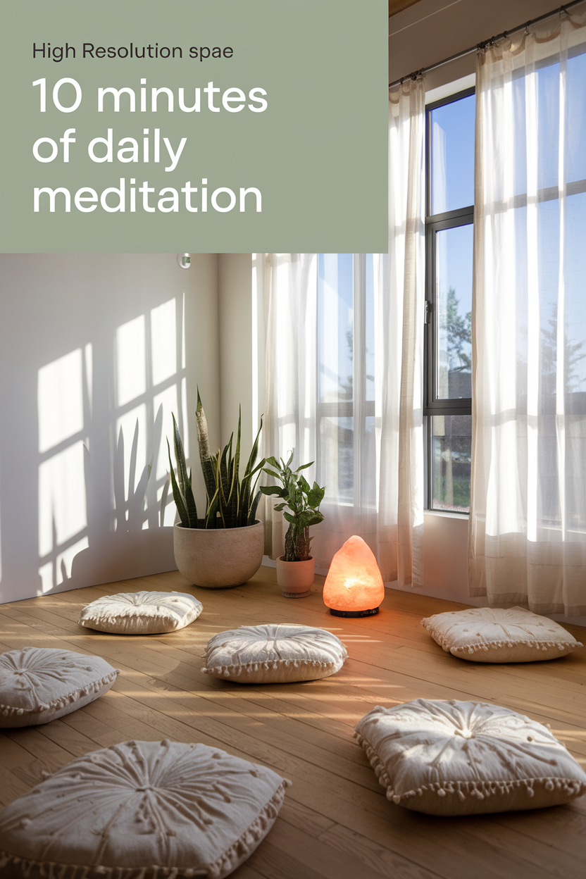 6) Meditate For Ten Minutes A Day