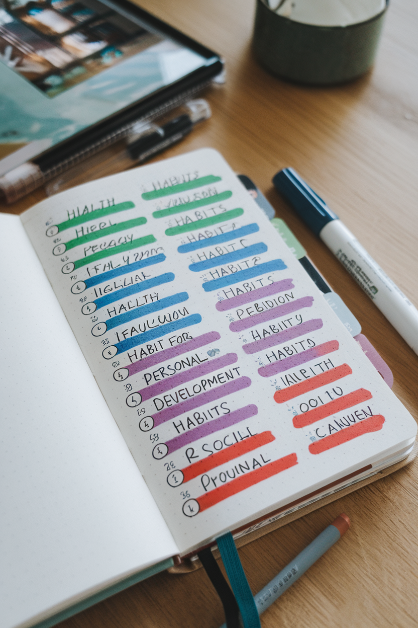 Track Habits Easily with Daily and Weekly Logs