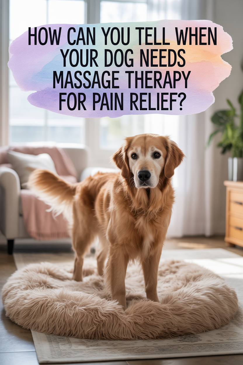 Why Your Dog's Achey Joints Are Begging for Massage Therapy (It's Not What Vets Usually Recommend First) 5 How Can You Tell When Your Dog Needs Massage Therapy?