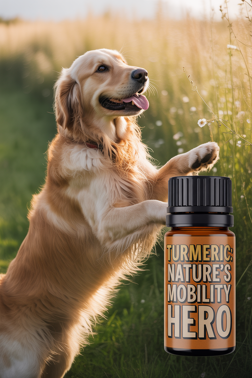 Your Dog's Secret to Natural Pain Relief (That Actually Works!) 8 Turmeric Essential Oil: The Golden Wonder for Mobility